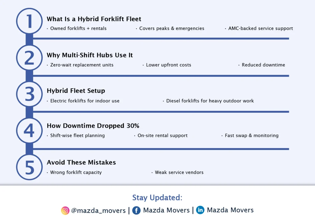 Hybrid Forklift Fleets Mean