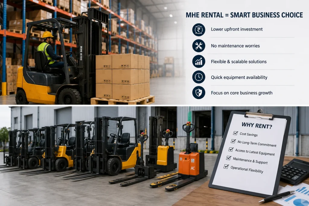 How MHE Rental Services Help Businesses Avoid Equipment Ownership Challenges