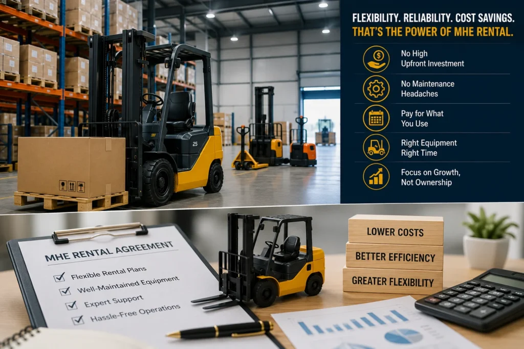 How MHE Rental Services Help Businesses Avoid Equipment Ownership Challenges