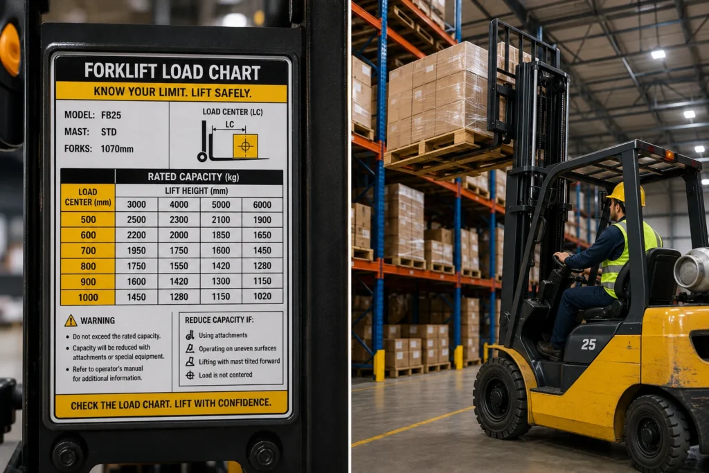 Understanding Forklift Load Charts: A Guide for Safe Material Handling Understanding Forklift Load Charts: A Guide for Safe Material Handling