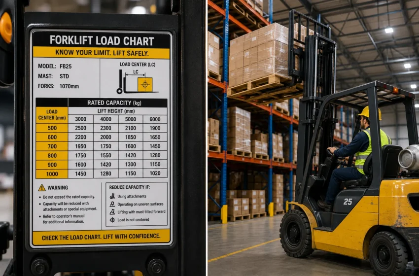 Understanding Forklift Load Charts: A Guide for Safe Material Handling
